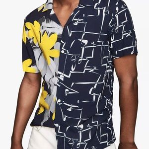 Reiss SMALL Cuban Collar shirt